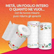 Carica l'immagine nel visualizzatore di Gallery, Scottex Quanto Basta, Carta Cucina, Opzione Mezzo Strappo, 6 Maxi Rotoli