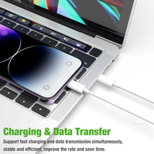 Carica l'immagine nel visualizzatore di Gallery, Caricatore Rapido USB C 20W con Cavo USB C a Lightning 1m per iPhone 14/13