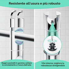 Carica l'immagine nel visualizzatore di Gallery, Alyvisun Universale Supporto Soffione Doccia con 2 Ganci