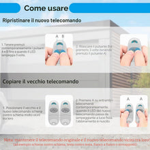 Carica l'immagine nel visualizzatore di Gallery, Telecomando compatibile con C@me,3 Pezzi Telecomando Cancello 432EV,EE,NA,433,92 MHz 2 Canali Compatibile 432EV,EE,NA(In