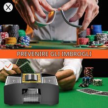 Carica l'immagine nel visualizzatore di Gallery, Fousenuk Mescolatore Carte da Gioco, Mischia Carte Automatico, Mescola Carte Elettrico da 1 a 2 Mazzi, Card Shuffler, Di