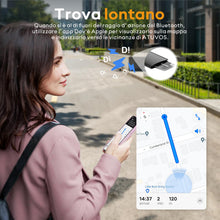 Carica l'immagine nel visualizzatore di Gallery, ATUVOS Air Tag Card Ricaricabile Wallet Tracker Thin 1.6mm, Smart Tag compatibile con Apple Dov'è (solo iOS, Android non