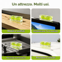 Carica l'immagine nel visualizzatore di Gallery, 3 pezzi Mini Livella a Bolla in Acrilico, Livella a Boccola 15×15×40 mm per Campeggio, Roulotte, Fotocamere, Immagini Fi