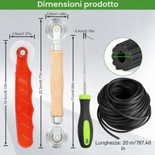 Carica l'immagine nel visualizzatore di Gallery, 3 Pezzi Zanzariera Finestra Ricambio Strumento