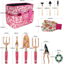 Carica l'immagine nel visualizzatore di Gallery, Set di Attrezzi da Giardinaggio, Kit Giardinaggio di Attrezzi Manuali da Floreale Giardino da 16 Pezzi, Regali da Giardinaggio per Donne e Uomini, Attrezzi da Giardinaggio per Impieghi Gravosi