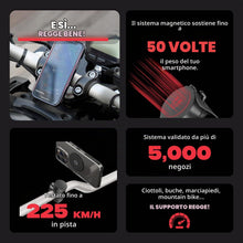 Carica l'immagine nel visualizzatore di Gallery, Shapeheart Innovazione francese, Portacellulare magnetico per moto con piastra in acciaio ultrasottile, Anti riflessione