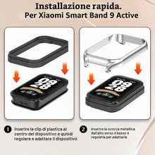Carica l'immagine nel visualizzatore di Gallery, BDIG Cinturino in Metallo Compatibile con Xiaomi Smart Band 9 Active/Redmi Smart Band 3,Senza Gap Cinturino di ricambio 