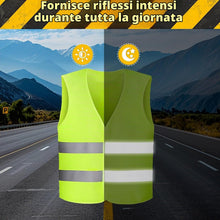 Carica l'immagine nel visualizzatore di Gallery, 20 Pezzi Gilet di Sicurezza, Giubbotto di Sicurezza Riflettente, Giubbotto Catarifrangente Auto, Gilet di Sicurezza ad A