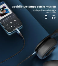 Carica l'immagine nel visualizzatore di Gallery, Tisino Cavo USB C a Aux Jack 3,5mm, Cavo Audio Aux, 32Bit/384kHz, 0,5m