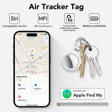 Carica l'immagine nel visualizzatore di Gallery, Air Tracker Tag 4 pezzi Bianco Compatibile con Apple Dov'è (solo iOS)