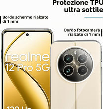 Carica l'immagine nel visualizzatore di Gallery, Captor Cover Trasparente per Realme 12 Pro 5G / 12 Pro Plus 5G, Custodia TPU in Silicone Flessibile Morbida e Sottile, P