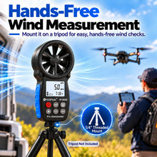 Carica l'immagine nel visualizzatore di Gallery, HoldPeak Anemometro Digitale 866B, Misuratori del Vento,Temperatura del Vento,Max/Min,LCD Retroilluminato,qualità dell'A