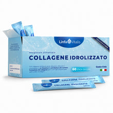 Carica l'immagine nel visualizzatore di Gallery, Collagene da Bere Idrolizzato 5000mg 60 Stick 5g Integratore Linfa Vitalis