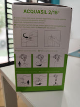 Carica l'immagine nel visualizzatore di Gallery, Liquido Acquabrevetti ACQUASIL 2/15® in sacche da 250 gr cadauna (4 sacche per box) per pompe dosatrici MiniDUE