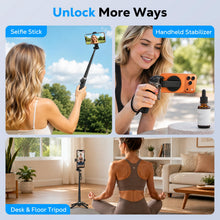 Carica l'immagine nel visualizzatore di Gallery, MoKo Bastone Selfie Magnetico Treppiede Con Telecomando Per iPhone, Android