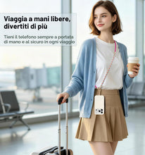 Carica l'immagine nel visualizzatore di Gallery, memumi Set Esclusivo Cordino per Telefono 2 Pezzi (Lungo + Corto), 3 Utilizzi, Design Intrecciato alla Moda, Universale 