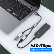 Carica l'immagine nel visualizzatore di Gallery, MOGOOD Sdoppiatore USB 2.0 Doppio USB Doppia Presa per Ricarica e Dati