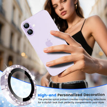 Carica l'immagine nel visualizzatore di Gallery, imluckies Glitter Pellicola Fotocamera per iPhone 17, AR+AF Vetro Temperato &amp; 9H Antigraffio Metallo Protezione Obiettiv