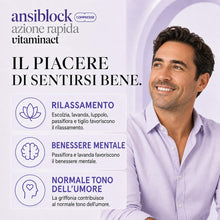 Carica l'immagine nel visualizzatore di Gallery, AnsiBlock Integratore Rilassamento con Passiflora, Griffonia, Escolzia, Lavanda e Luppolo – Contribuisce al benessere me