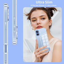 Carica l'immagine nel visualizzatore di Gallery, Phoona Cover per iPhone 17 Custodia con 2 Pezzi Pellicola Vetro Temperato,Ultra Sottile Trasparente Silicone Protettiva 