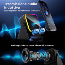 Carica l'immagine nel visualizzatore di Gallery, BIIB Regalo Uomo, Altoparlante Bluetooth Induction con Supporto Telefono