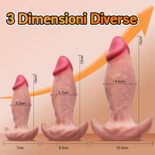Carica l'immagine nel visualizzatore di Gallery, Plug Anale Dilatatore Donna Uomo 3 Pezzi Dildo Anale Sex Toys