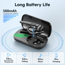 Carica l'immagine nel visualizzatore di Gallery, New Bee V5.1 Auricolare Bluetooth Singolo 72Hs Tempo di Gioco