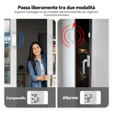 Carica l'immagine nel visualizzatore di Gallery, TechRise Allarme Casa Senza Fili Allarme Antifurto Sensore Allarme Porta, 3 Impostazioni Volume Antifurto Casa Con Campa