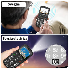 Carica l'immagine nel visualizzatore di Gallery, CHAKEYAKE Telefono Cellulare per Persone Anziane, GSM Dual Sim con Tasti Grandi e Facile da Usare | Funzione SOS,Batteri