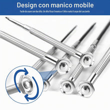 Carica l'immagine nel visualizzatore di Gallery, Set di Cacciavite per Occhiali 6 in 1,Set di Cacciaviti Orologiaio, Set Cacciaviti Precisione, Adatto per La Riparazione