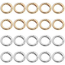 Carica l'immagine nel visualizzatore di Gallery, 20 Pezzi Moschettoni per Borse 25mm, Anelli a Molla Rotondi in Lega di Zinco, Accessori per Borse Uncinetto e Ganci Port