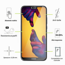 Carica l'immagine nel visualizzatore di Gallery, Vetro Temperato per Huawei P20 Lite [3 Pezzi] Vetrino Protettivo Pellicola Protezione Schermo
