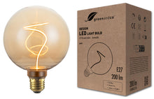 Carica l'immagine nel visualizzatore di Gallery, greenandco lampadina LED design vintage per illuminazione ambientale | dimmerabile | E27 G125 | 4,9W 200lm | 1800K (bian