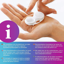 Carica l'immagine nel visualizzatore di Gallery, GLAMLENS Lenti a contatto colorate grigio Jasmi Grey - mensili - con porta lenti a contatto -grigie naturali in silicone