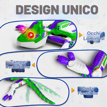 Carica l'immagine nel visualizzatore di Gallery, PandaHome Geco Telecomandato, Lucertola Telecomandata con Occhi LED