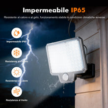 Carica l'immagine nel visualizzatore di Gallery, GRIFEMA Lampada Solare da Esterno con Sensore di Movimento, 300 lm, IP65
