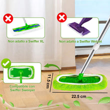 Carica l'immagine nel visualizzatore di Gallery, 10 Pezzi Cuffietta in Microfibra per Swiffer, Uso Umido e Secco