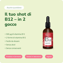 Carica l'immagine nel visualizzatore di Gallery, Vitamina B12 Gocce | 50 ml | Metilcobalamina &amp; Adenosilcobalamina (4:1) | Integratori Stanchezza e Difese Immunitarie | 