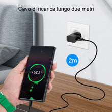 Carica l'immagine nel visualizzatore di Gallery, Caricabatterie rapido USB per Samsung Galaxy S9 S8 S10 S10+ S20 S20 FE A04S A14 A13 A12 A22 A23 A33 A34 A51 A52 A53 A54 