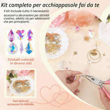 Carica l'immagine nel visualizzatore di Gallery, 400PCS Acchiappasole Cristallo,Crystal Suncatcher,Appendere Vetro Acchiappa Sole,Pendenti Prismi Cristallo,Appeso Arcoba