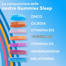 Carica l'immagine nel visualizzatore di Gallery, UPSA x Nourished Sleep, 60 Gummies, 2 Confezioni, Melatonina e Ashwagandha