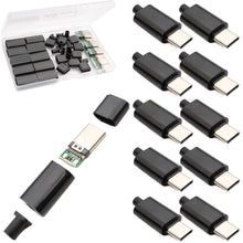 Carica l'immagine nel visualizzatore di Gallery, RUNCCI-YUN 10 pz 24 pin USB 3.1 Tipo C Maschio, USB-C Maschio SMT Tipo Connettore Spina saldare con Nero Custodia Cover