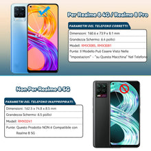 Carica l'immagine nel visualizzatore di Gallery, RongZy Schermo LCD per Realme 8 PRO RMX3081 / Realme 8 4G RMX3085 Sostituzione Display Digitizer Assembly Vetro di Ricam