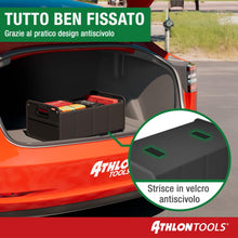 Carica l'immagine nel visualizzatore di Gallery, ATHLON TOOLS Organizzatore pieghevole per bagagliaio auto, scatola pieghevole per auto, borsa per auto, rinforzato e sta