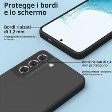 Carica l'immagine nel visualizzatore di Gallery, Vauki Cover Compatibile con Samsung Galaxy S22 5G con 2 Pezzi Pellicola Vetro Temperato, Gomma Gel di Silicone Liquida A