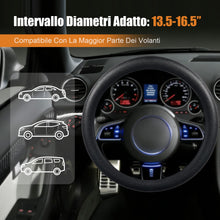 Carica l'immagine nel visualizzatore di Gallery, Coprivolante Auto Universale in Silicone Antiscivolo 33-42 cm, Housse Protettiva Elegante e Facile da Pulire, Accessorio