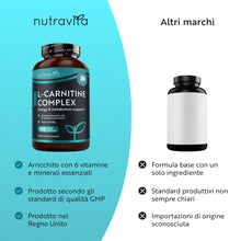 Carica l'immagine nel visualizzatore di Gallery, Nutravita L-Carnitina - 150 Capsule Vegane