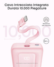 Carica l'immagine nel visualizzatore di Gallery, Anker Power Bank 20000mAh 30W con Cavo USB C Integrato (Nero)