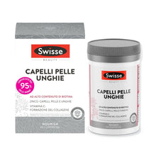 Carica l'immagine nel visualizzatore di Gallery, SWISSE Capelli Pelle Unghie - Integratori per Capelli, Pelle e Unghie con Vitamina C Biotina Cardo Mariano, 60 Compresse