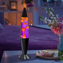 Carica l'immagine nel visualizzatore di Gallery, Jambo 16" Beautiful Lamp- Purple with Yellow/Orange Wax, Relaxing Liquid Lamp for Living Room Office Bedroom Adults Teen